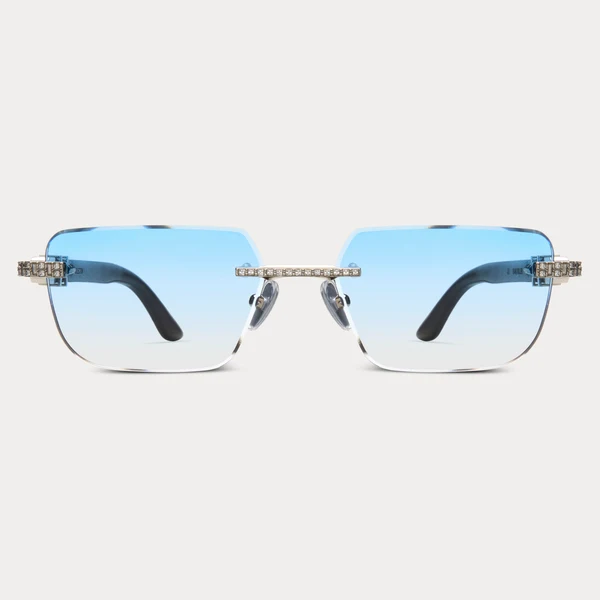 James Oro Blue Tint Silver Bankroller