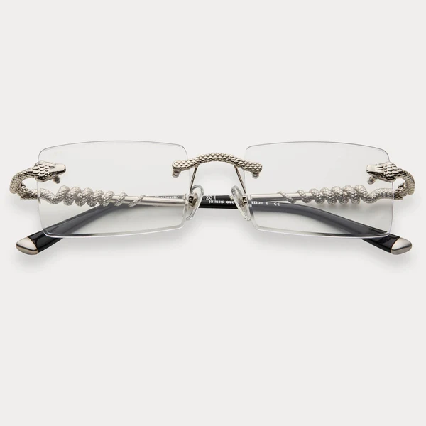 James Oro Clear Silver Serpent Authentic