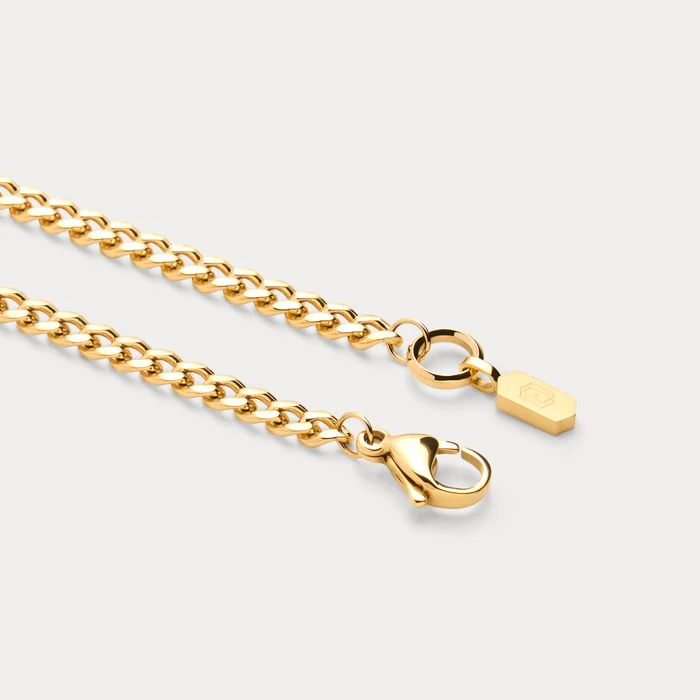 James Oro Gold Cuban Link Bracelet 4mm photo 4