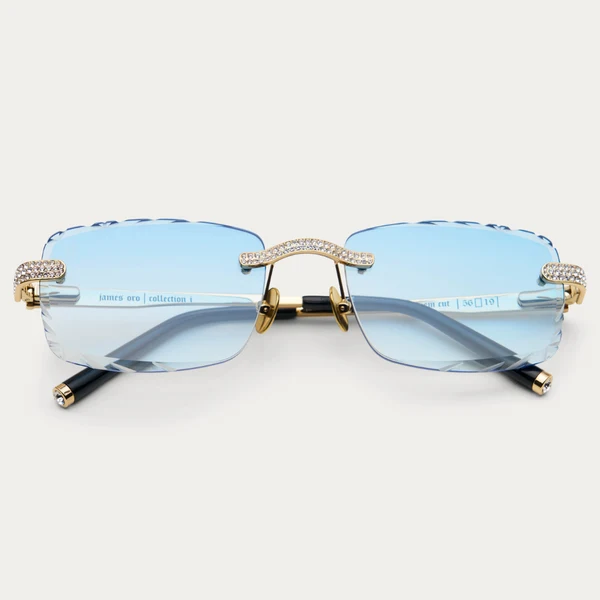 James Oro Iced Blue Tint Signature Gem Cut