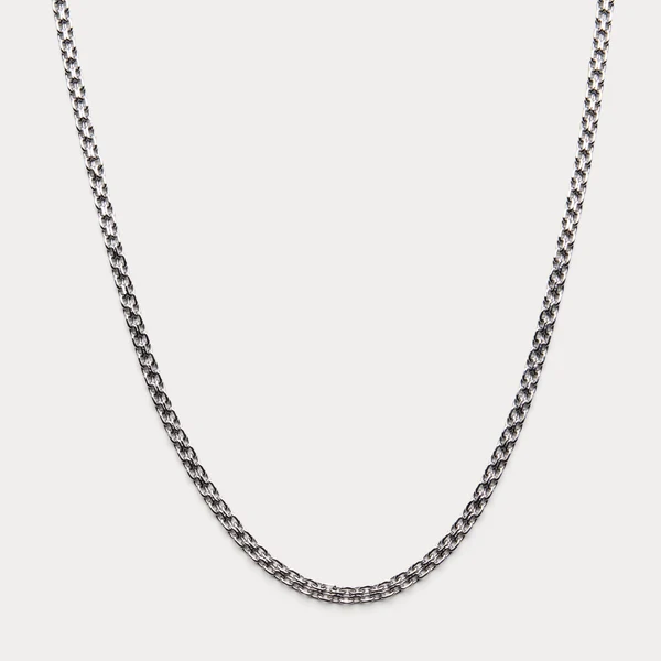 James Oro Silver Helix Chain 4mm